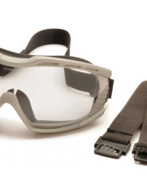 PYRAMEX Ochranné brýle Capstone EG604T2, nemlživé – čiré, šedá obruba – PYRAMEX