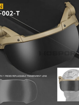 Wosport Brýle ochranné výklopné na helmu – pískové – Wosport
