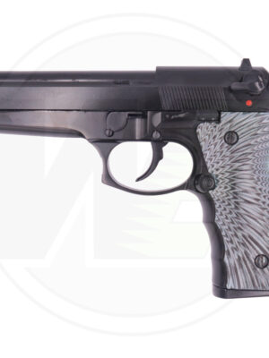 WE WE GBB plynová pistole M92 Eagle Full-Auto (MO17) – Černá – WE