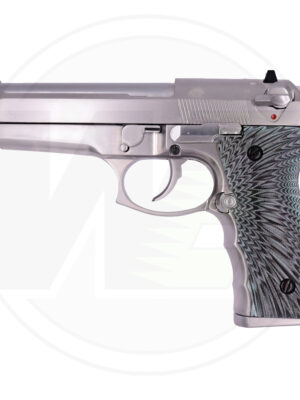 WE WE GBB plynová pistole M92 Eagle Full-Auto (MO17) – Stříbrná – WE