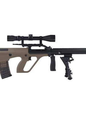 Snow Wolf Steyr Aug + tlumič + dvojnožka (SW-020-BM) – zelený – Snow Wolf