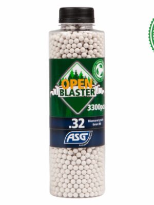 ASG ASG BIO kuličky Open Blaster 0,32g, 3300 BBs – Bílá – ASG