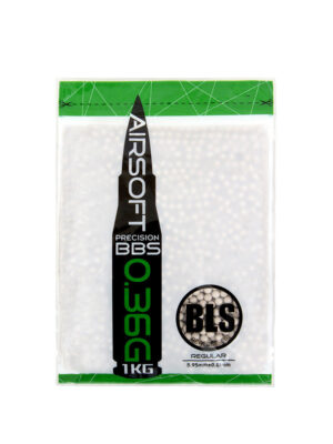 BLS Kuličky BLS Precision 0,36g, 2800 BBs – Bílé – BLS