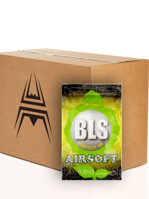 BLS 20x kuličky BLS BIO 0,25g, 4000 BBs – Bílé (krabice) – BLS