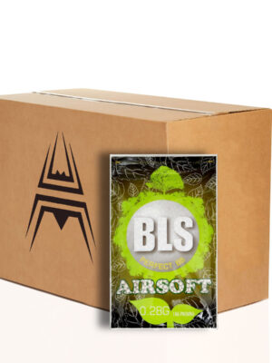 BLS 20x kuličky BLS BIO 0,28g, 3500 BBs – Bílé (krabice) – BLS