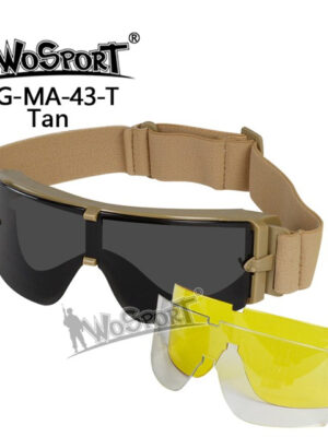 Wosport Ochranné brýle ATF X800 – pískové – Wosport