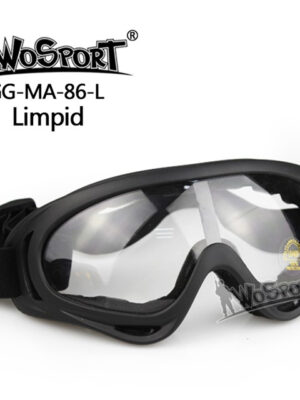 Wosport Ochranné antireflexní brýle MA-86, černé – čiré – Wosport