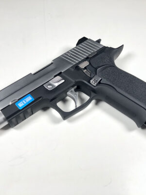 WE WE GBB plynová pistole BioHazard P226 VIRUS, LED Box – Černá – WE