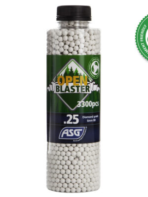 ASG ASG BIO kuličky BIO Open Blaster 0,25g, 3300 BBs – Bílá – ASG