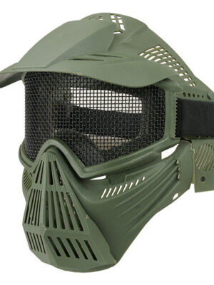 Wosport Precizní ochranná maska síťovaná Transformer V1, olivová – Wosport