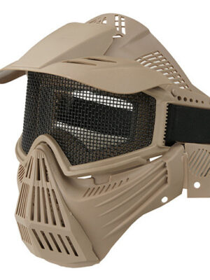 Wosport Precizní ochranná maska síťovaná Transformer V1, písková – Wosport