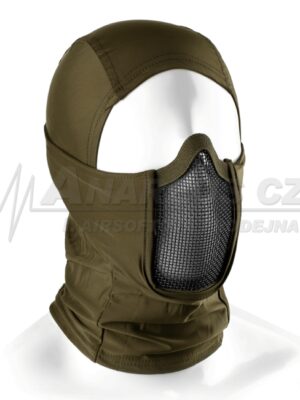 Invader Gear Kukla se síťovanou ochrannou maskou, olivová – Invader Gear