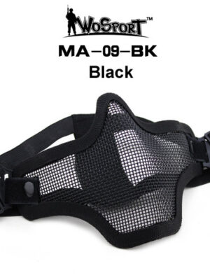 Wosport Síťovaná ochranná maska V1, černá – Wosport