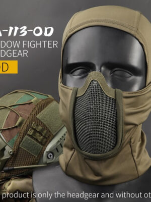 Wosport Kukla Shadow se síťovanou ochrannou maskou, zelená – Wosport