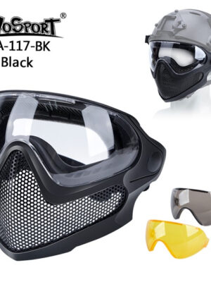 Wosport Pilot ochranná maska – černá – Wosport