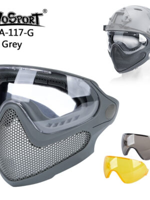 Wosport Pilot ochranná maska – šedá – Wosport