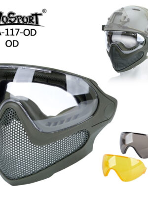 Wosport Pilot ochranná maska – zelená – Wosport