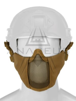Invader Gear Mk.II Síťovaná ochranná maska na helmu FAST s chráničem tváří, písková – Invader Gear