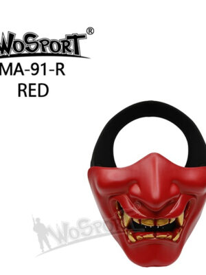 Wosport Ochranná maska Samurai – červená – Wosport
