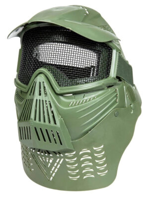 Wosport Precizní ochranná maska Transformer Ultimate V2, síťovaná – olivová – Wosport