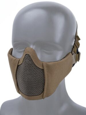 Wosport WST MINI ochranná maska na obličej s mřížkou, dětská / dámská – Písková – Wosport