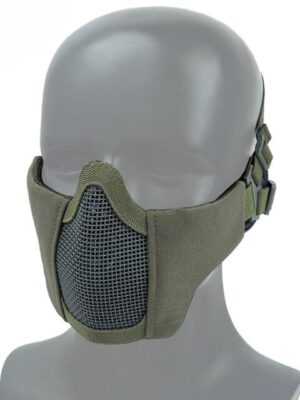 Wosport WST MINI ochranná maska na obličej s mřížkou, dětská / dámská – Ranger Green – Wosport