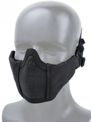 Wosport WST MINI ochranná maska na obličej s mřížkou, dětská / dámská – Černá – Wosport