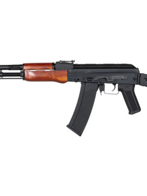 Specna Arms SA AK-74S (SA-J04 EDGE™) – Černá/dřevo – Specna Arms