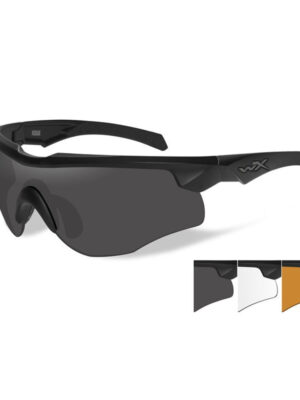 WILEY X Brýle ROGUE Smoke Grey + clear + light rust lens/Com.Temp. black frame – WILEY X