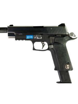 WE WE GBB plynová pistole BioHazard P226 VIRUS – Černá – WE