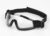 FMA FMA ochranné brýle EXTREME LOW PROFILE s gumičkou, čirý zorník – Černá – FMA